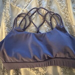P'tula Purple Strappy Sports Bra